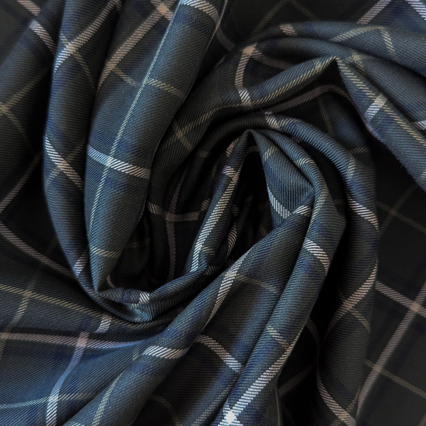 Flanell · Baumwolle · Kariert · Grüntöne · 150 cm · 130 g/m² · Meterware