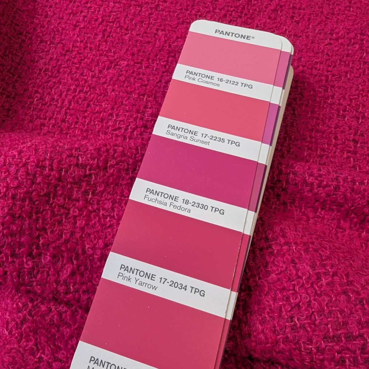 Tweed, Wolle, Boss, Einzelstück, Magenta, Uni · 300×150 cm