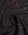 Designerstoff – Deadstock Tweed Schwarzer 3D-Lurex-Effekt Multicolor-Lurex | 145 cm | M2X5X15