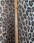 M2X2X4 Marzotto Mantelstoff Fake Fur, ca 2 mm Haarlänge Leo Stoffbreite 130 cm