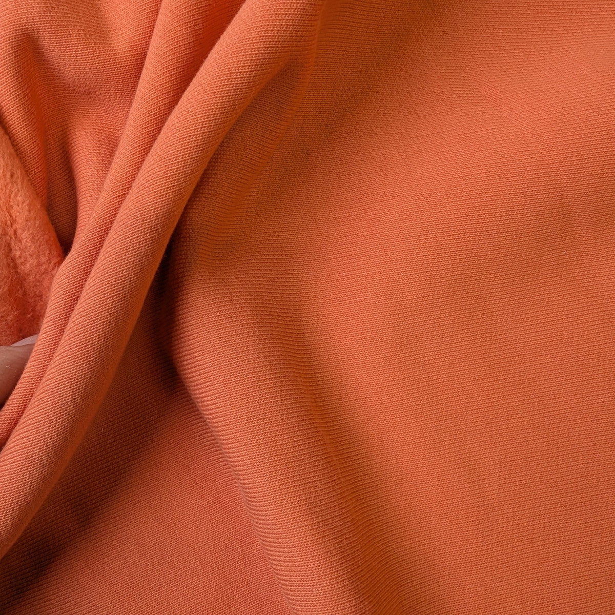 Sweat · Baumwolle · Uni · Farbe: Orange · 200 cm · 310 g/m² · Meterware