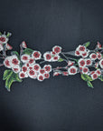 S8X2X008 XXL G*cci Kirschblüten Patch gestrickt ca. 40 cm x 12 cm
