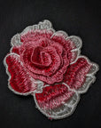 D*G – Patch 3D-Rose Rot Stickerei | 7,5 × 6,5 cm | L2X7X039