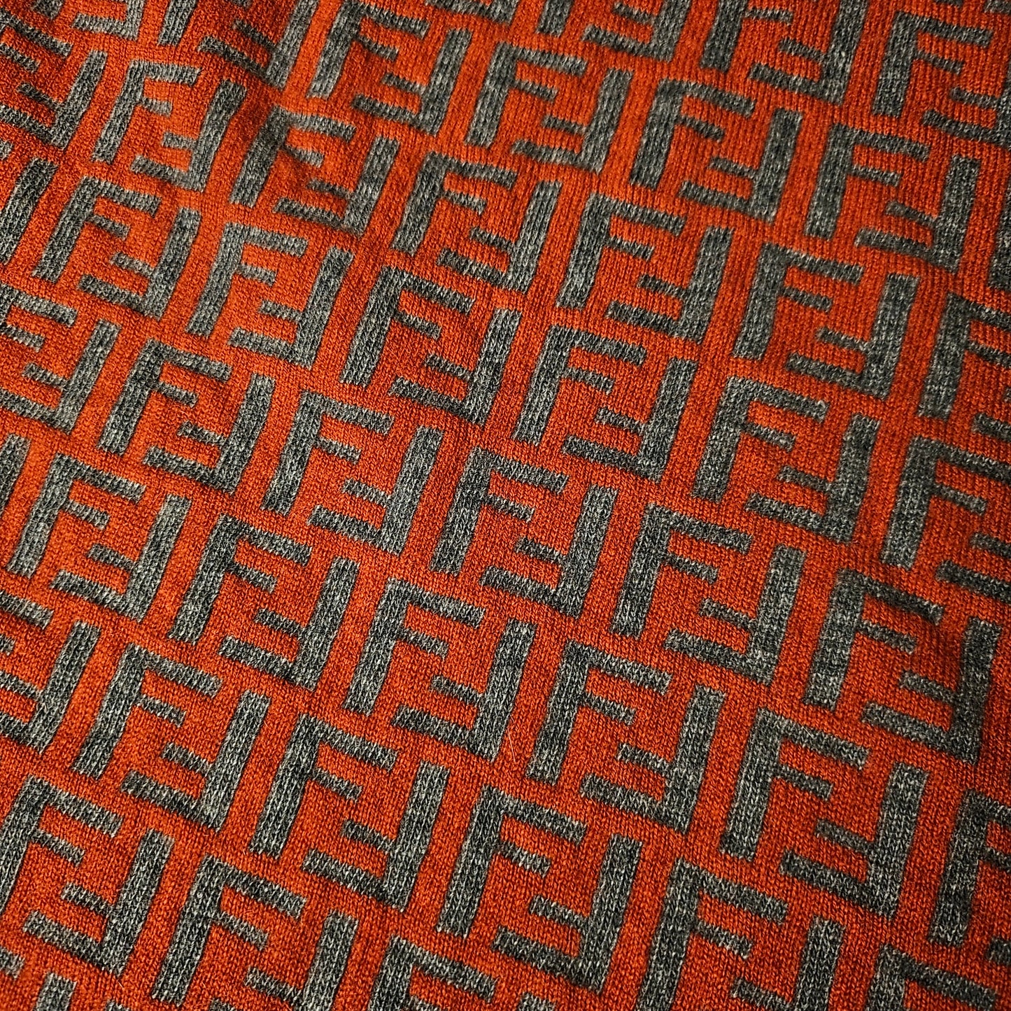 Wolle, Strickstoff, Doubleface, Pantone Koi · 100 cm