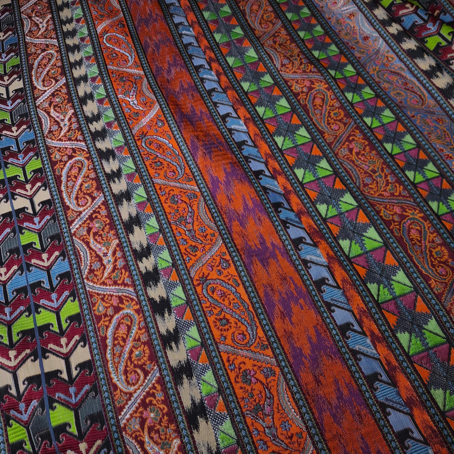 Meterware · Jacquard · Polyester, Baumwolle · Paisley · Erdtöne · 150 cm · 360 g/m²