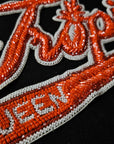 Großes Patch Mit Perlenbestickung Handarbeit 15 cm x 40 cm (S3X3X010)