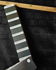 D&G Designerstoff – Deadstock Baumwolldenim mit eingewebtem Logo Basisfarbe Raven Einzelstück | 275 cm x 143 cm | S5X1X014