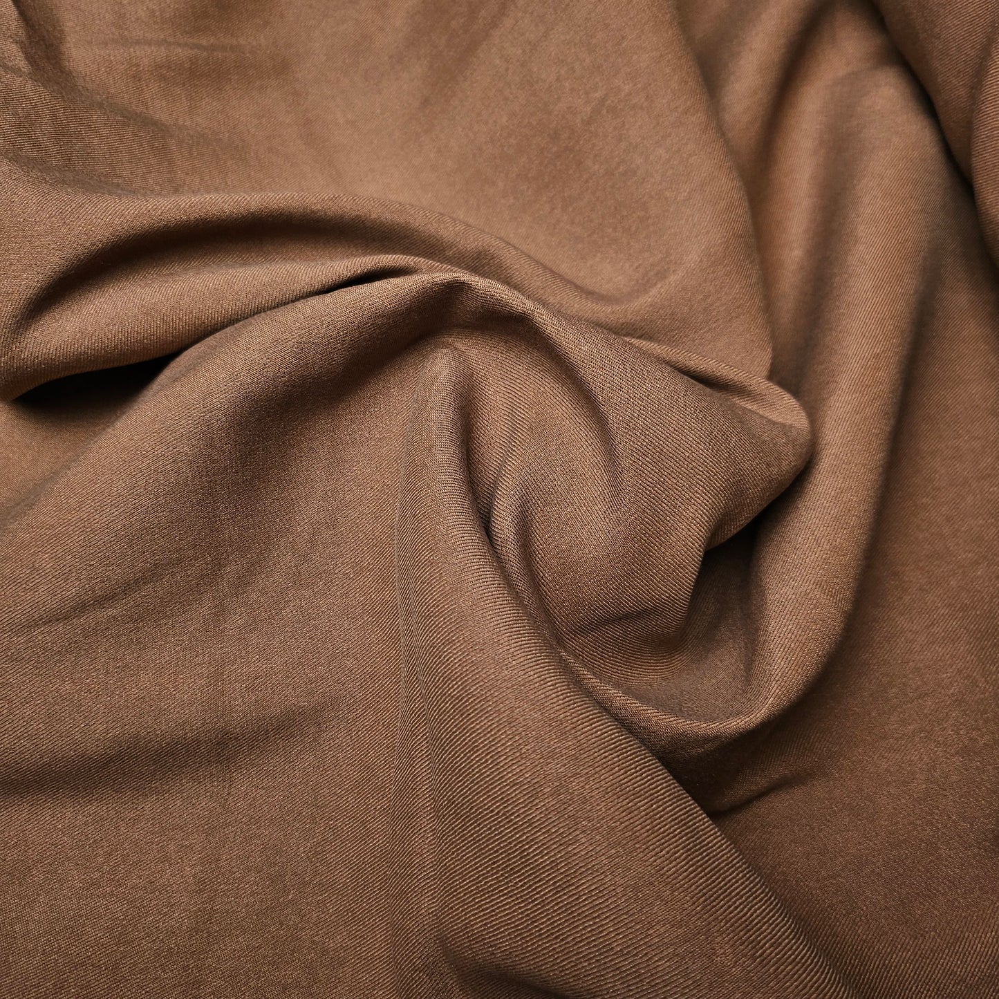 Meterware · Gabardine · Baumwolle · Uni · Pantone Hazel · 150 cm