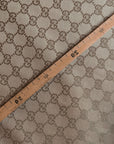 Deadstock Baumwoll-Polyester Jacquard-Webstoff, G*cci – Camel Meterware Stoffbreite 145 cm M2X1X18