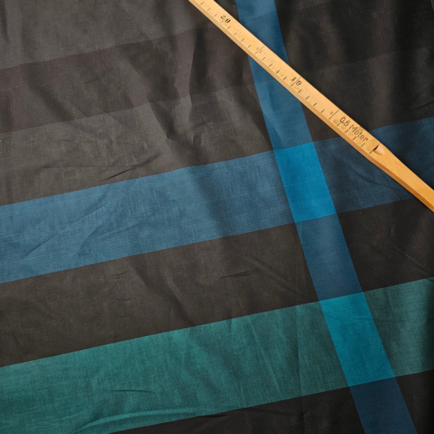 Poplin · Baumwolle · Kariert · Farbe: Blautöne · 145 cm · Meterware