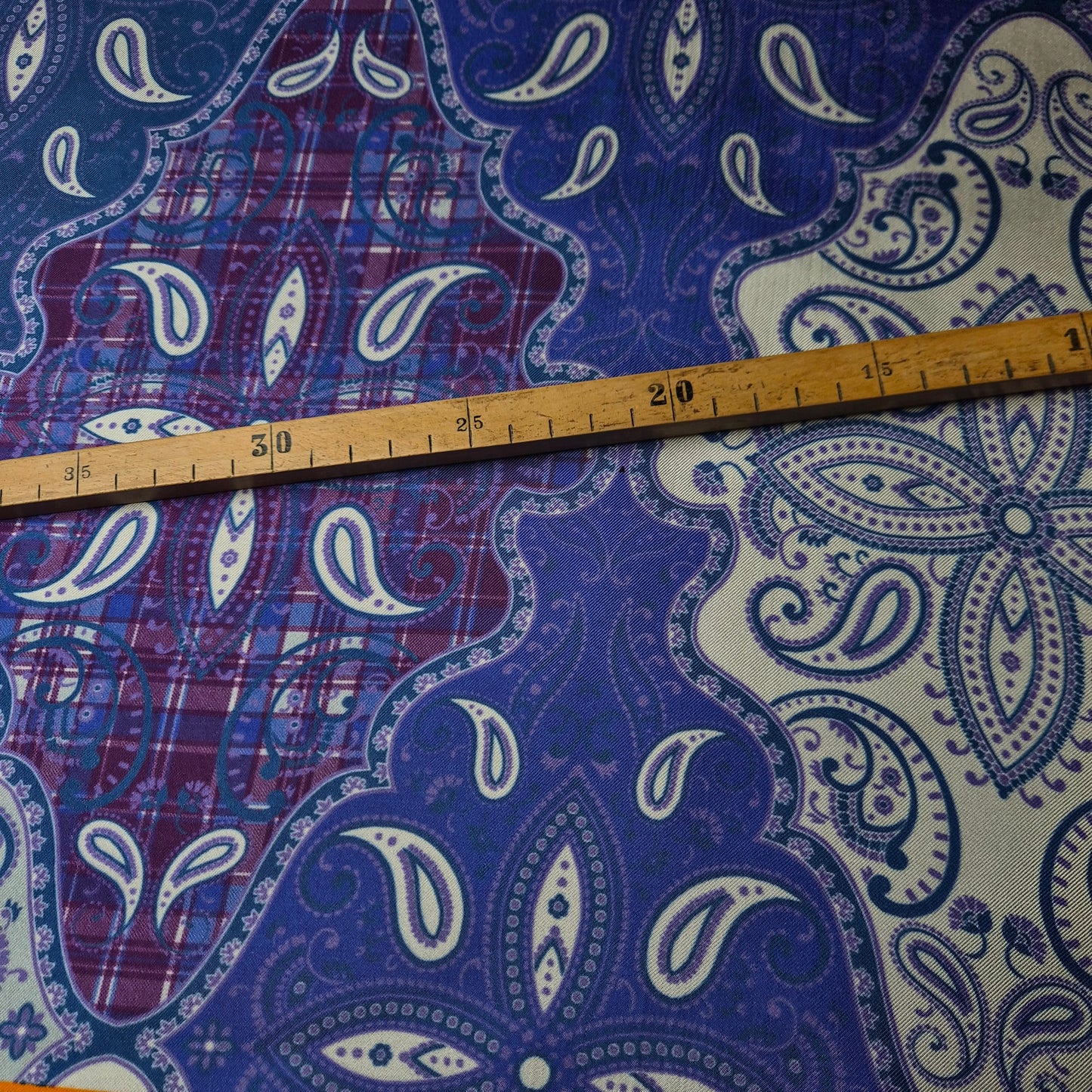 Schalpanel · Twill · Seide · Paisley · 45×45 cm · 10 g/m² · Schalpanel