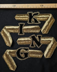 D*G – Patch King Gold Schwarz | 20 × 20 cm | S2X1X026