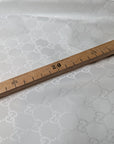 Deadstock Nylonstoff - Weiß, GG-Monogramm Gewebt, Gcci* (Meterware Stoffbreite 140 cm) (M6X5X13)