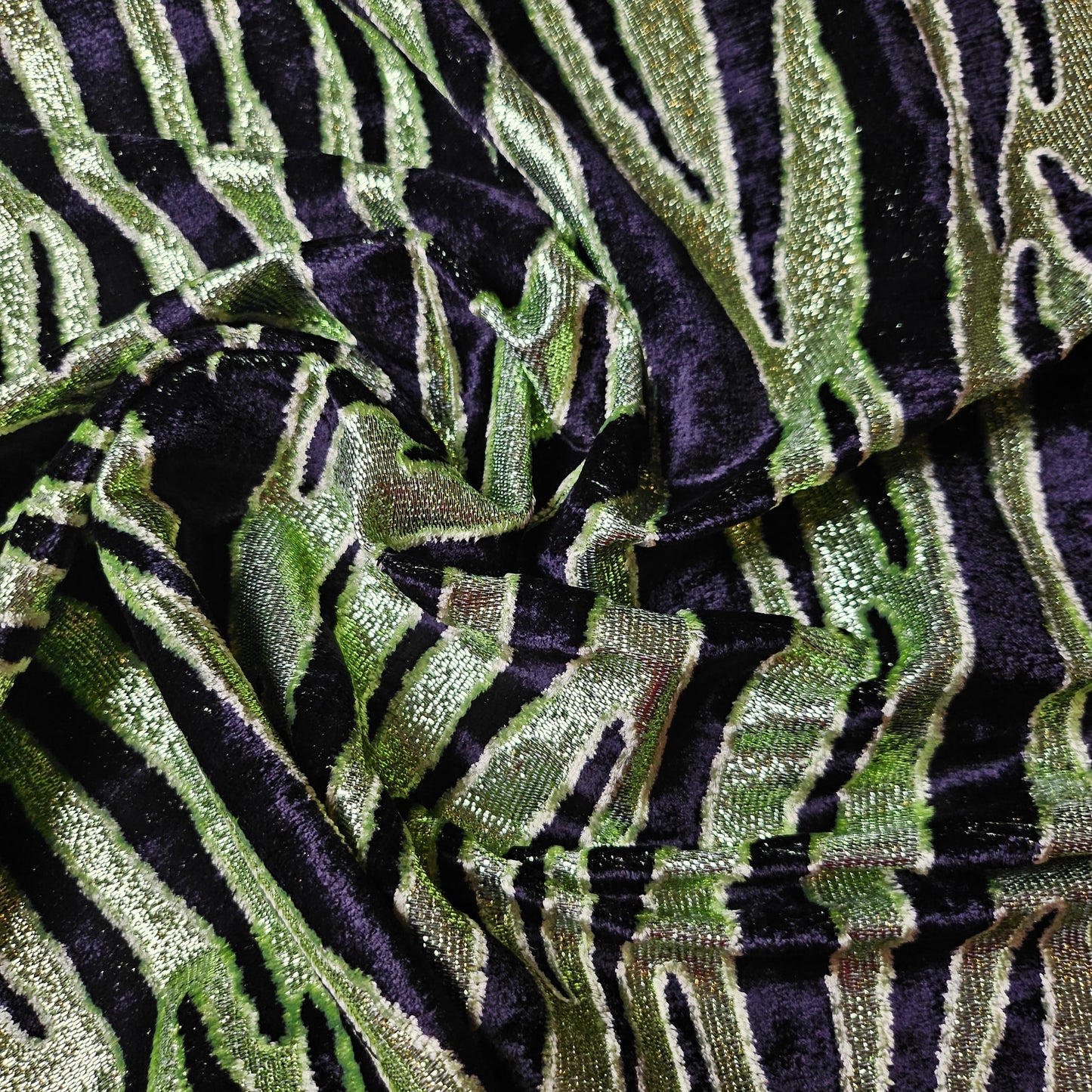 Lurex, Jersey, Samt, Black Beauty · 50×150 cm