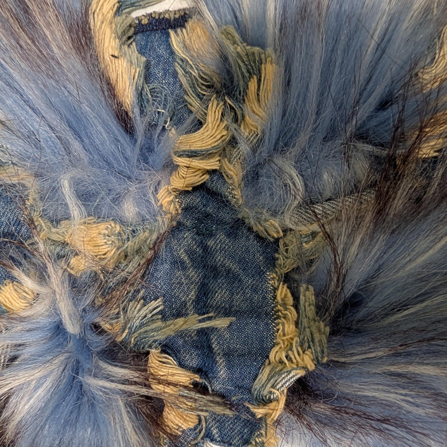 Preorder · Panel · Fake Fur × Denim · 140×150 cm