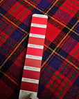 V*lentin* Designerstoff – Deadstock Wolltweed kariert in Basisfarbe Pantone Mars Red | 150 cm | M9X5X7