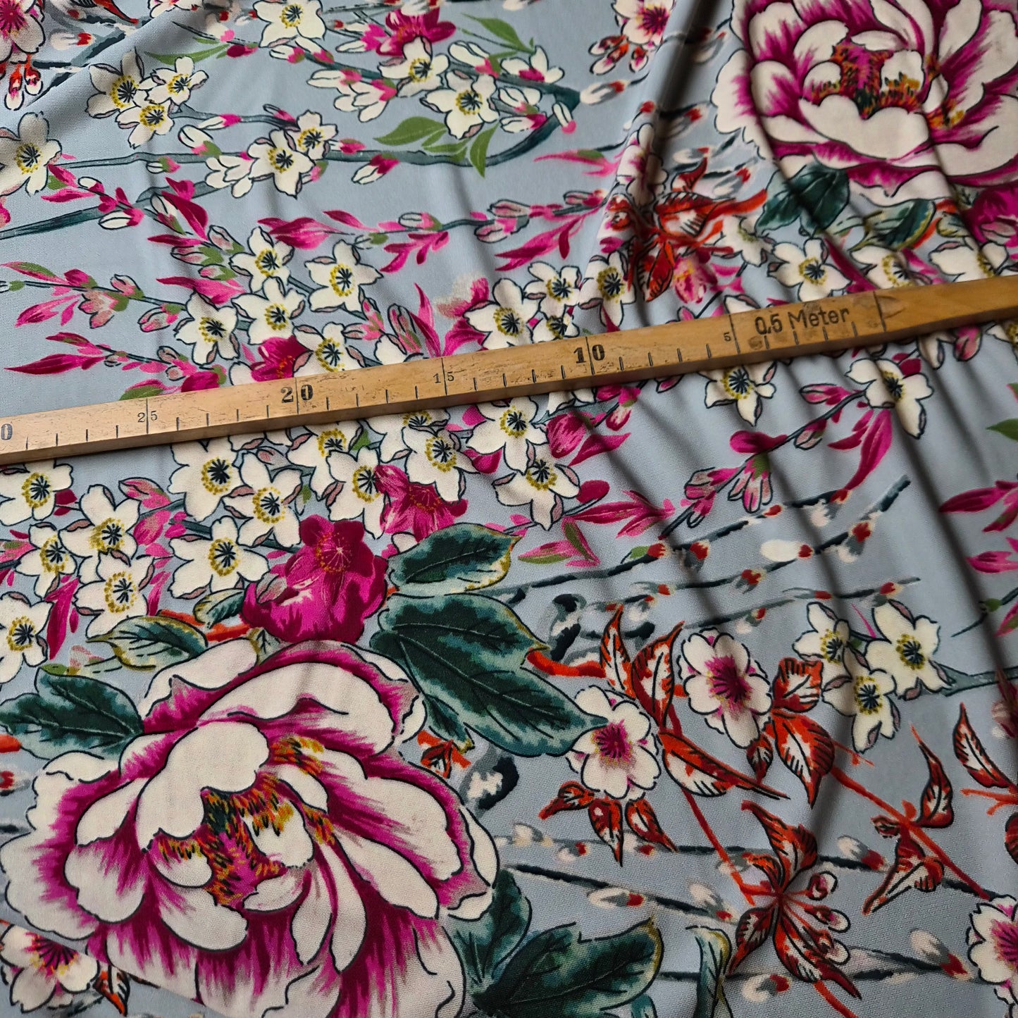 Viskose, Jersey, Pantone Chalk Blue · 140 cm