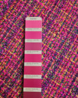 Deadstock Meterware Tweed Bouclé – Rose Violet Neonfarben Multicolor, L*nton Tw*ed (Stoffbreite 150 cm) (M9X2X2)