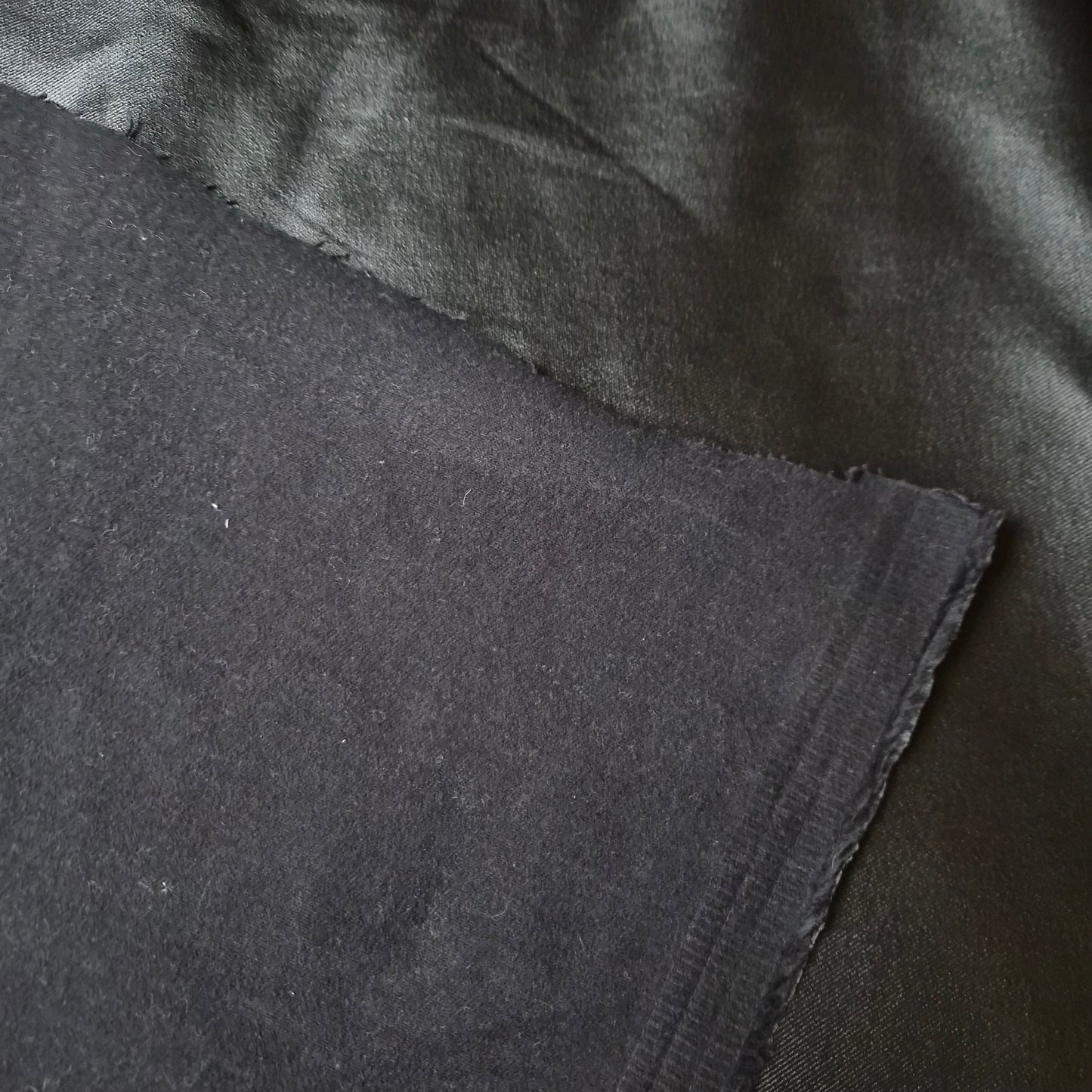 Denim, beschichtete · Angeraut, Stretch · Baumwolle · Uni · 140 cm 340g/m2 · Meterware