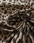 Deadstock Cordstoff, D&G – Leo-Muster Leopard-Print mit Stretch (Breite 150 cm) (M1X1X22)
