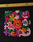 Patch DG Blumen bunt ca. 12 cm x 12 cm S3X2X025