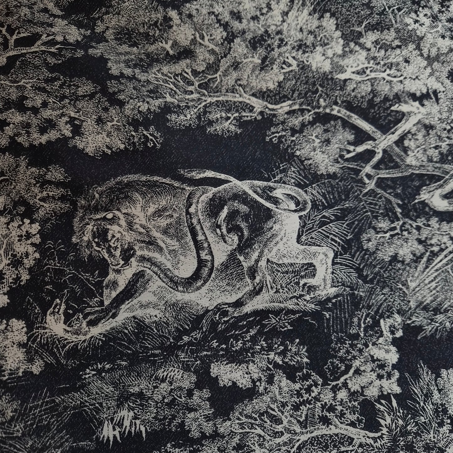 Meterware · Taft · Technisch · Polyester · Toile de Jouy