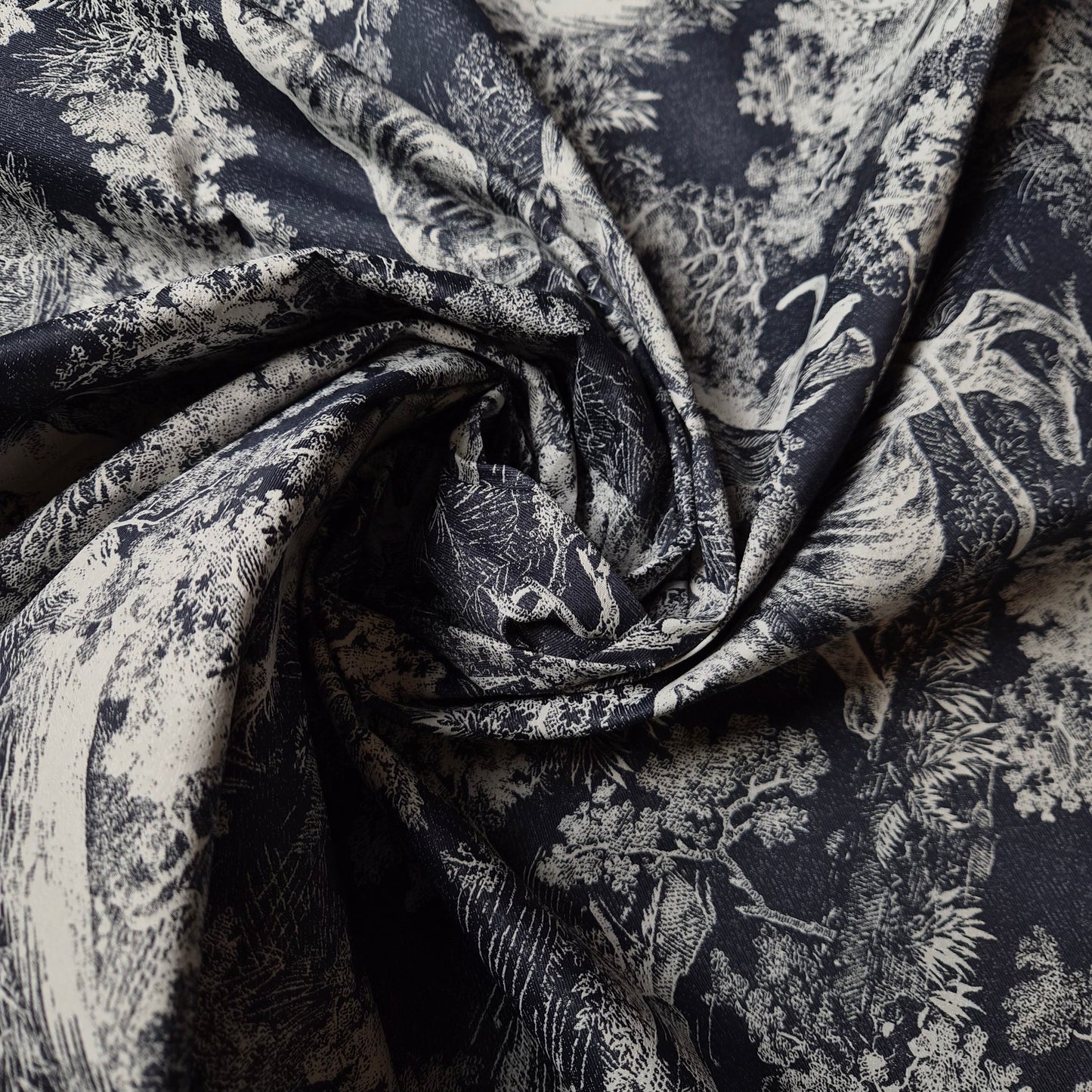 Meterware · Taft · Technisch · Polyester · Toile de Jouy
