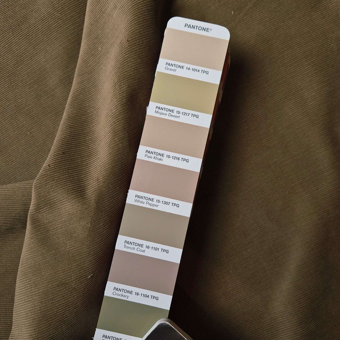 Meterware · Cord · Baumwolle · Uni · Pantone Mojave Desert · 150 cm
