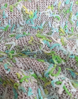 N301 original Tweed silber mit grün 150 cm x 150 cm