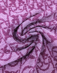 Pinko Tweed lila mit Love Birds Baumwolle 50 cm x 150 cm