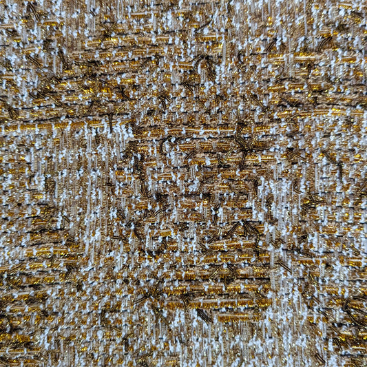 Tweed, gold · 50×140 cm