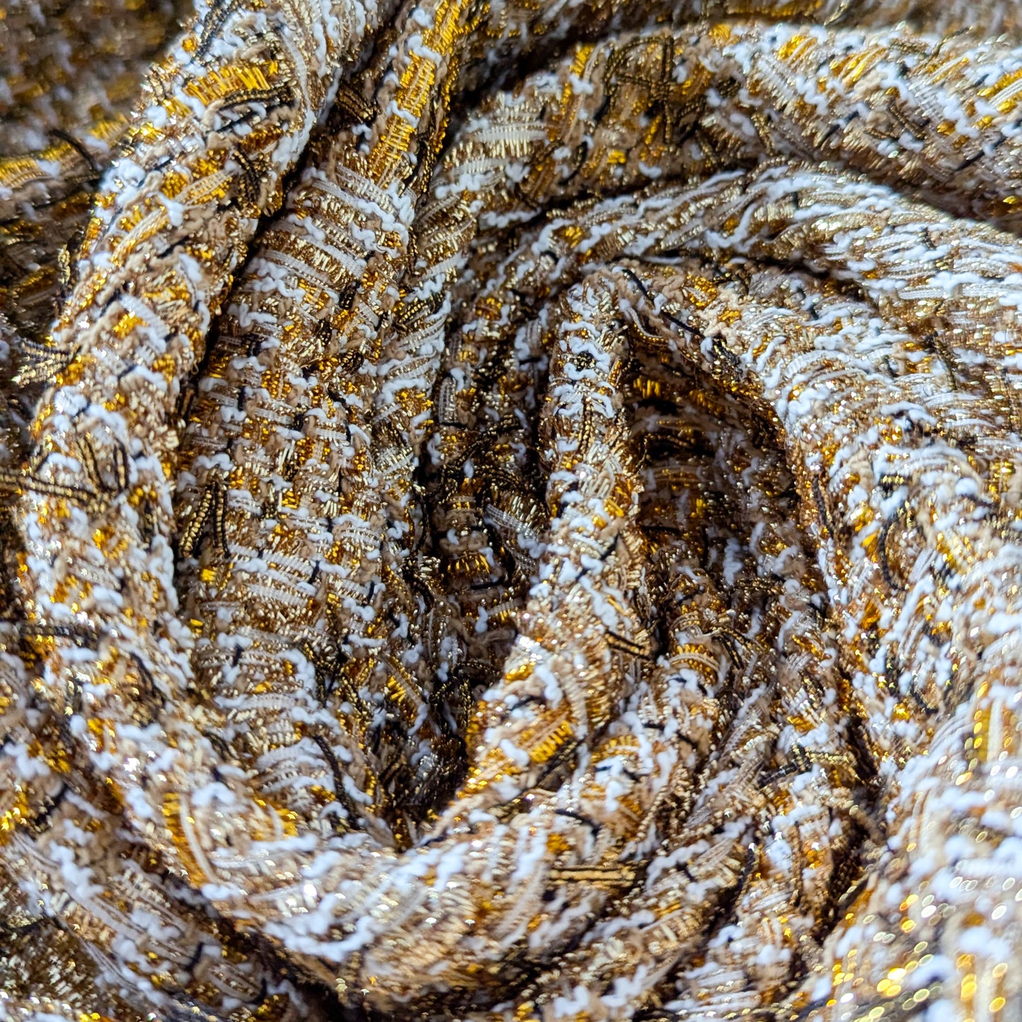 Tweed, gold · 50×140 cm