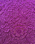 Deadstock 3D-Webstoff, Viskose-Lurex Glitzer – Lila Lurex Floral Bloom (Breite 140 cm) (BRO004R)