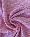 Deadstock Tweed Viskose-Baumwollmix – Pantone-Farbton Wild Orchid Blush-Pink mit Lurex, GG (Meterware, Stoffbreite 140 cm) (M9X4X12)