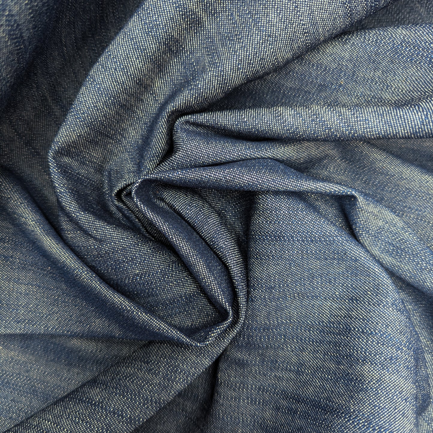 Denim · Ohne Stretch · Baumwolle · Melange · Pantone Sargasso Sea · 145 cm · 270 g/m² · Meterware