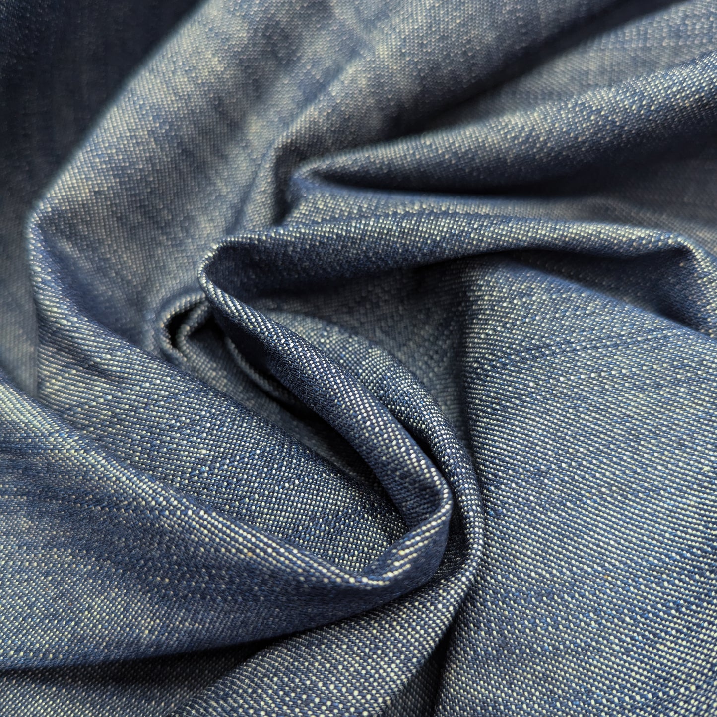 Denim · Ohne Stretch · Baumwolle · Melange · Pantone Sargasso Sea · 145 cm · 270 g/m² · Meterware