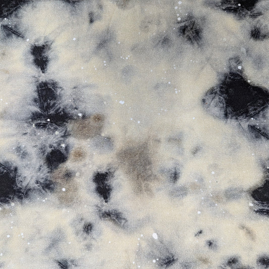 Denim · Baumwolle · Batik · Braun und Schwarztöne · 320 g/m² · Meterware