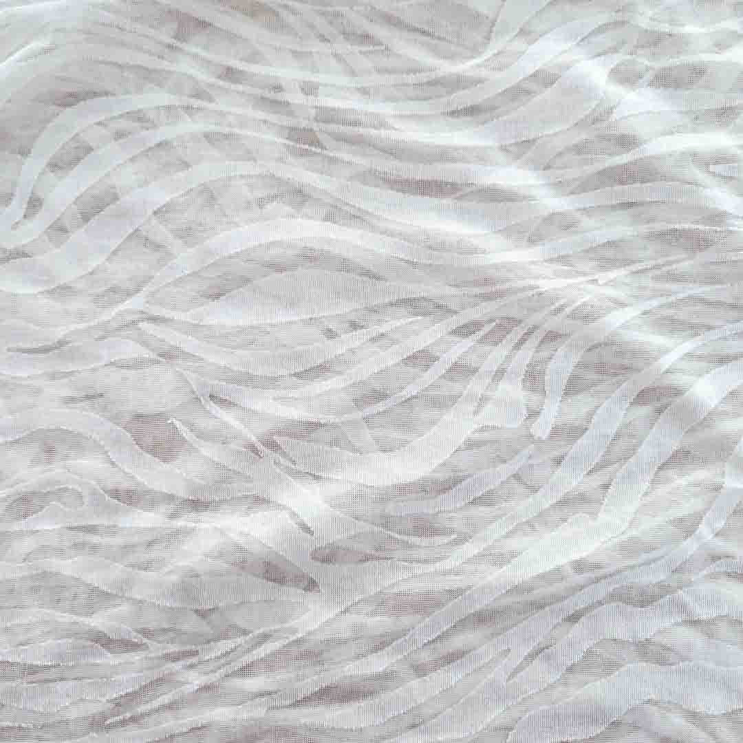 S5X2X030 Ausbrenner creme-weiß mit Zebramuster von der Alm 150 cm