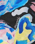 Blaue Kunst - Seide 70 x 50 cm Instalive No 9