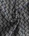 Haute Couture Tweed mit übergroßem Fischgrätmuster 130 cm x 160 cm