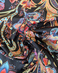 Deadstock Fallschirmseide, *tro – Basisfarbe Black Beauty Paisley (Breite 145 cm) (M6X1X15)