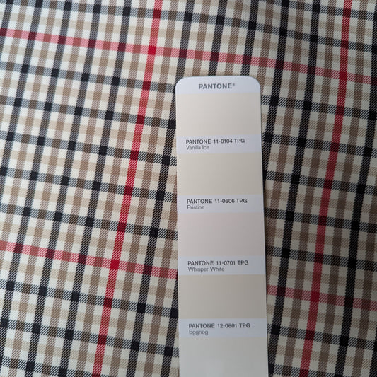 Polyester, Webware, Kariert Whisper White · 150 cm