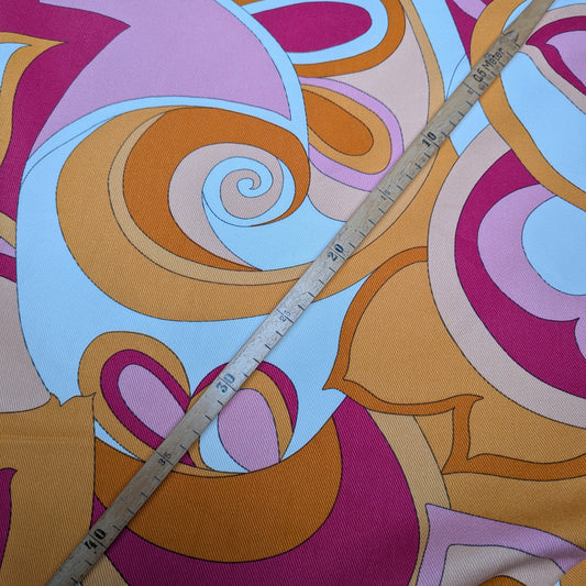 Denim · Baumwolle · Pucci · Farbe: pinktöne · 150 cm · 340 g/m² · Meterware