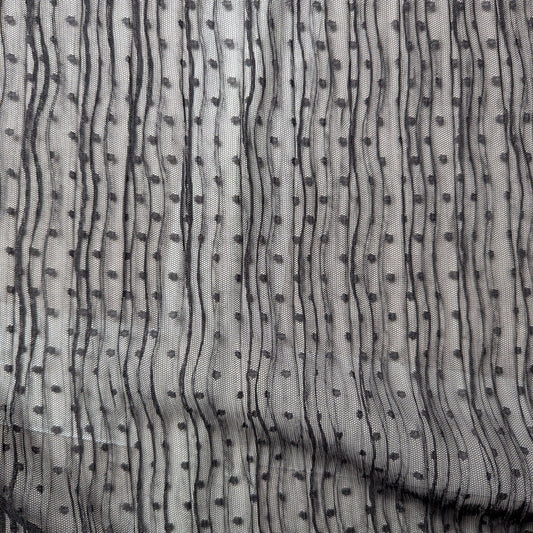 Feintüll Plissee · Plissiert · Polyester · Plumentis · 140 cm · Meterware