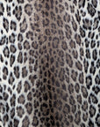 M2X2X4 Marzotto Mantelstoff Fake Fur, ca 2 mm Haarlänge Leo Stoffbreite 130 cm