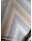 Designerstoff – Deadstock Wolle-Seide Cady Chevron-Muster Großformat | 140 cm | M2X3X04