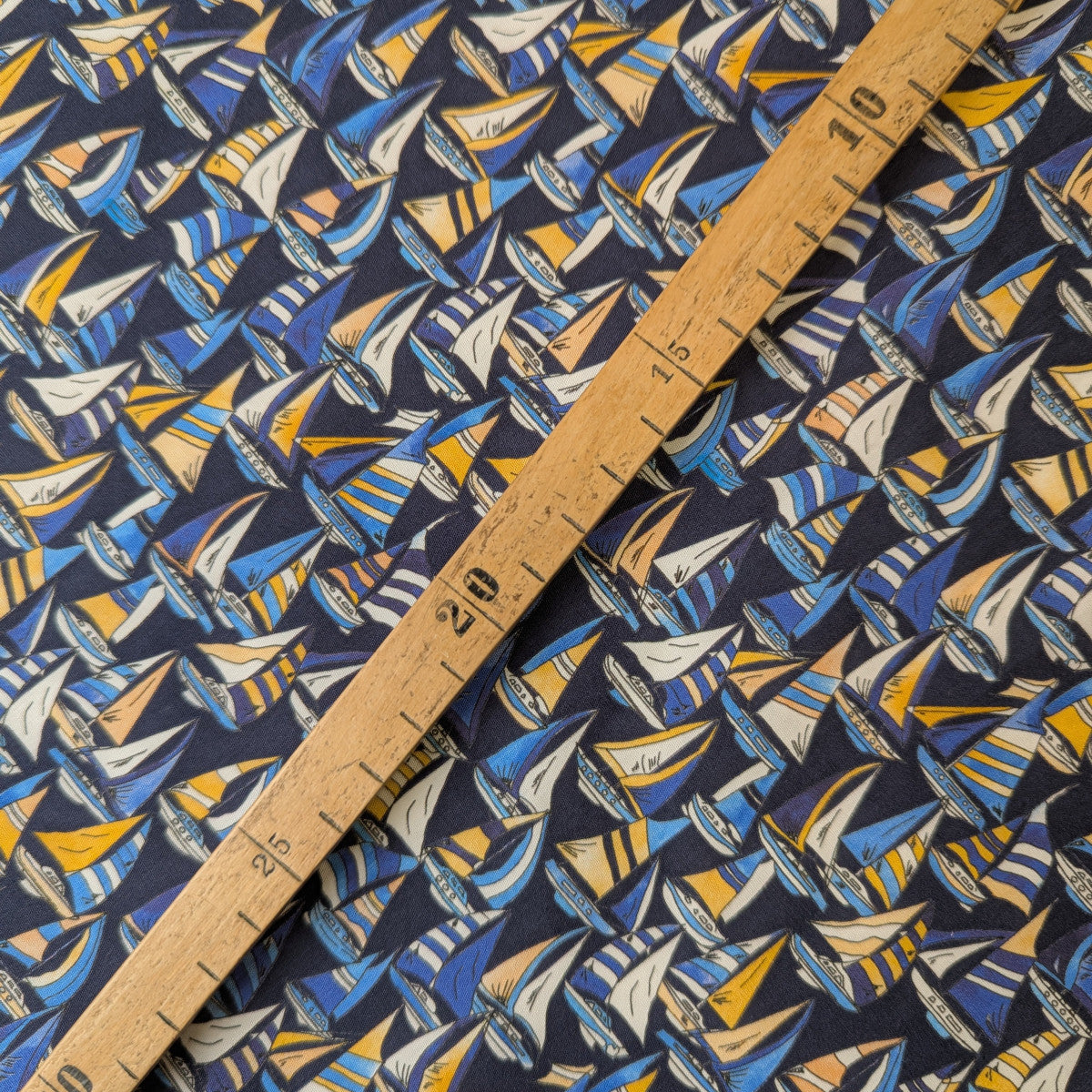 Poplin · Baumwolle · Schiffe · Farbe: Blautöne · 140 cm · Meterware