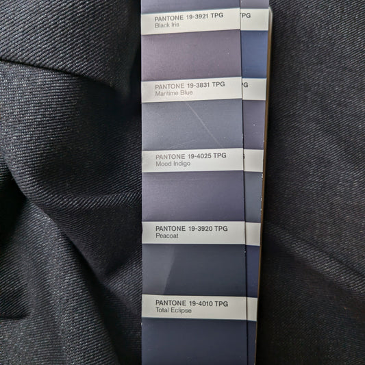 Baumwolle, Denim, Totale Eclipse · 150 cm 380g/m2
