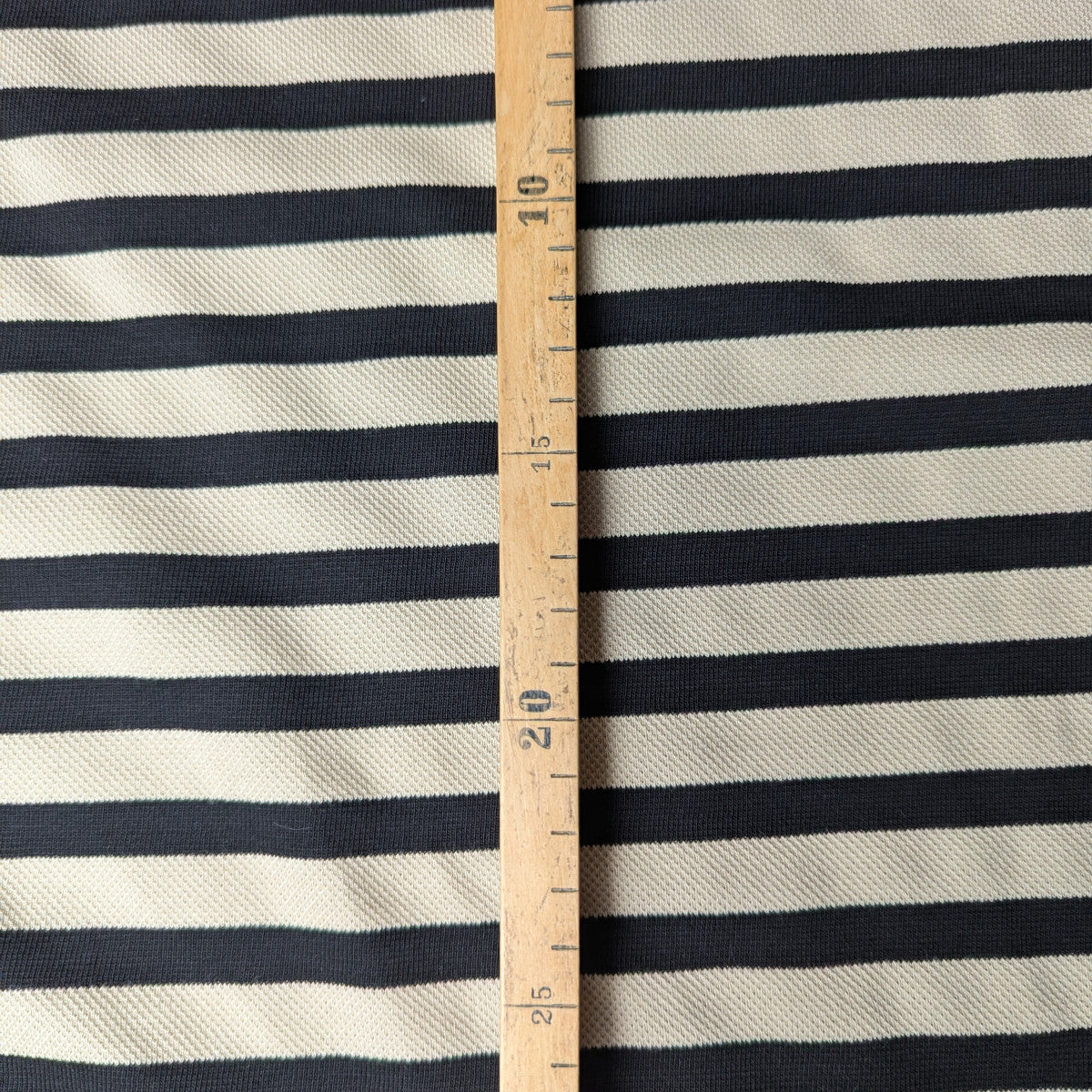 Piqué · Baumwolle · Gestreift · Farbe: Blau- und Naturweißtöne · 160 cm · 200 g/m² · Meterware