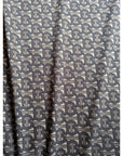 B*rberry Designerstoff – Deadstock Lycra Monogram-Design Cocoa Mocha | 145 cm | M2X1X10
